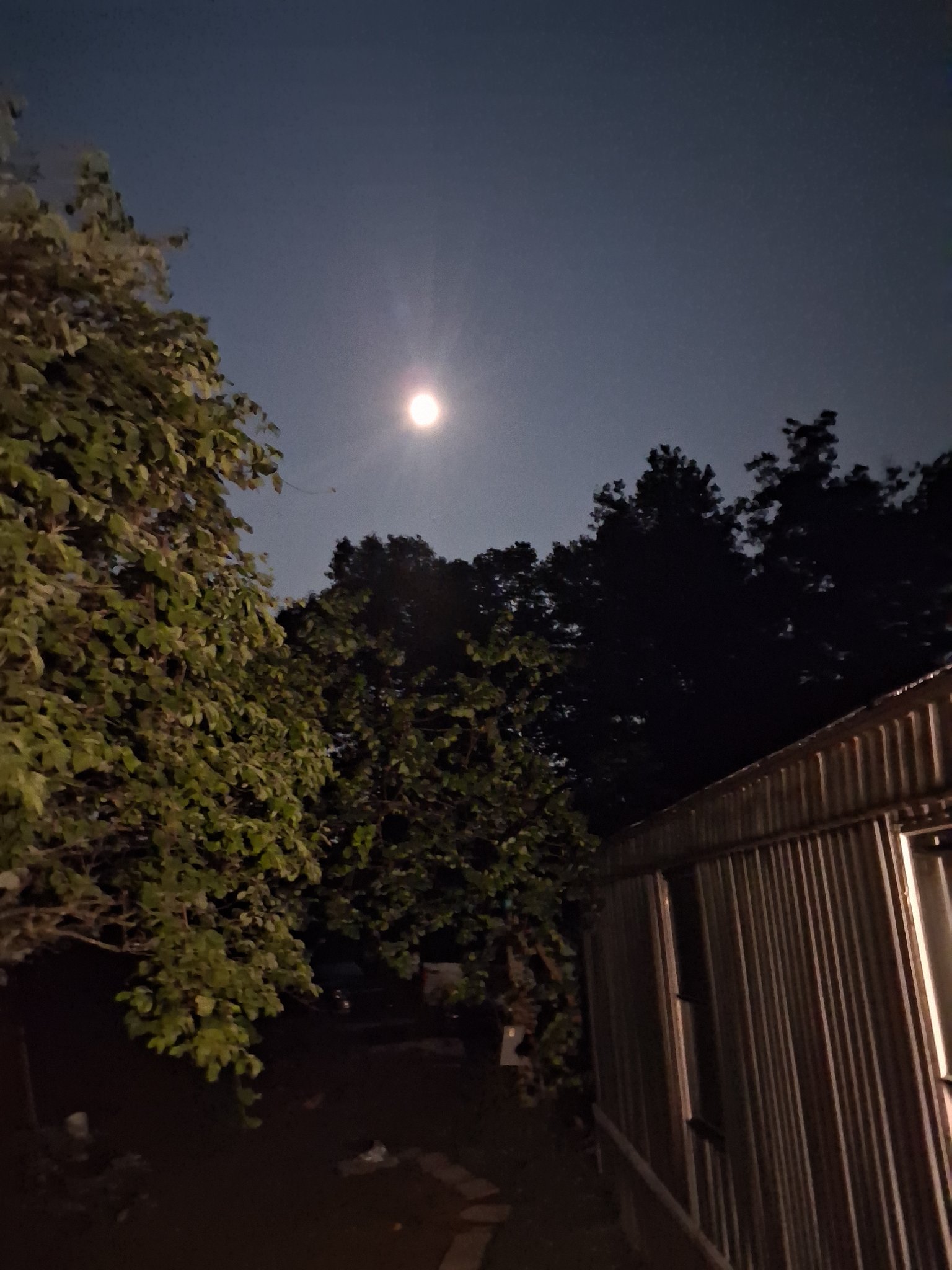The moon over us